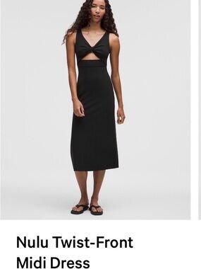 lululemon athletica One-Shoulder Black Crossover Dress